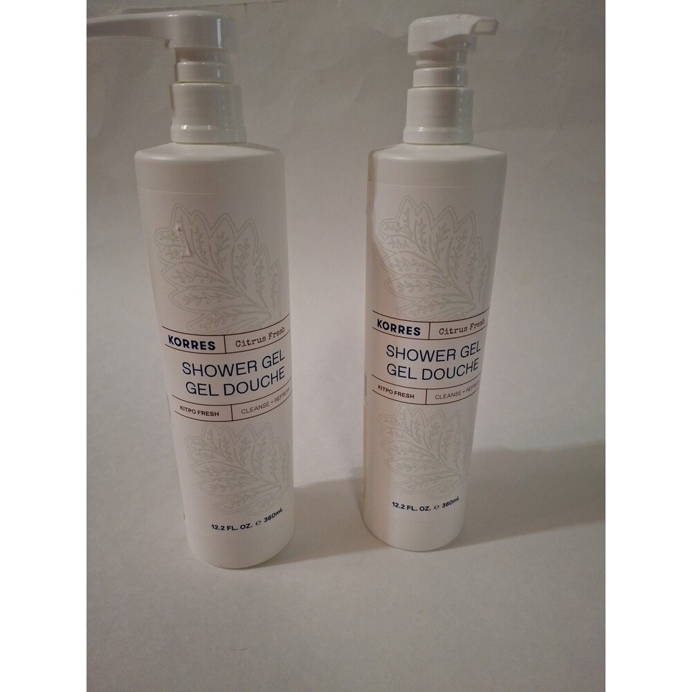 KORRES Bath & Body X 2 Shower Gel Kitpo Fresh 12.2 oz (360ml)